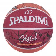 Μπάλα μπάσκετ Spalding Sketch Jump (Μέγεθος 7), πορτοκαλί/κόκκινη