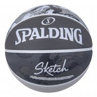 Μπάλα μπάσκετ Spalding Sketch Jump (Μέγεθος 7), μαύρη/λευκή