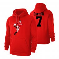 Ερίκ Καντονά φούτερ με κουκούλα "Skills", κόκκινο