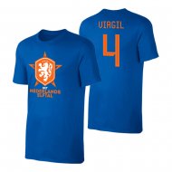 Netherlands EU2020 'Het Nederlands Elftal' t-shirt VAN DIJK, blue