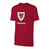 Ουαλία EU2020 μπλουζάκι 'THE DRAGONS', βυσσινι