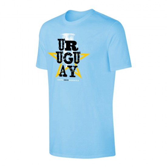 Uruguay CA2021 'Qualifiers' t-shirt SUAREZ, light blue