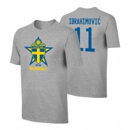 Sweden EU2020 'BLÅGULT' t-shirt IBRAHIMOVIĆ, grey