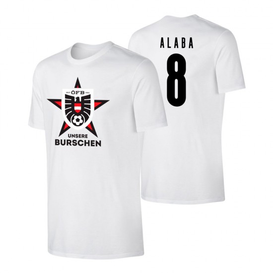 Austria EU2020 'UNSERE BURSCHEN' t-shirt ALABA, white