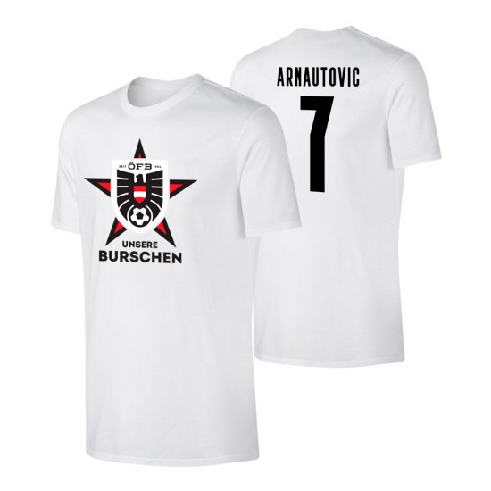 Austria EU2020 'UNSERE BURSCHEN' t-shirt ARNAUTOVIC, white