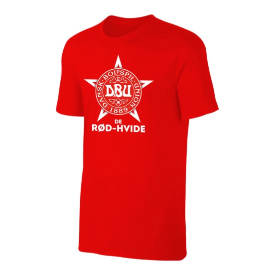 Denmark EU2020 'DE RØD-HVIDE' t-shirt ERIKSEN, red