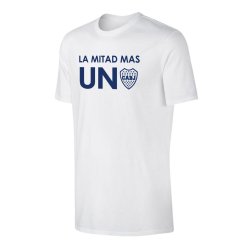 Μπόκα μπλουζάκι 'La Mitad Mas Uno 2021', λευκό