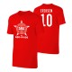Denmark EU2020 'DE RØD-HVIDE' t-shirt ERIKSEN, red