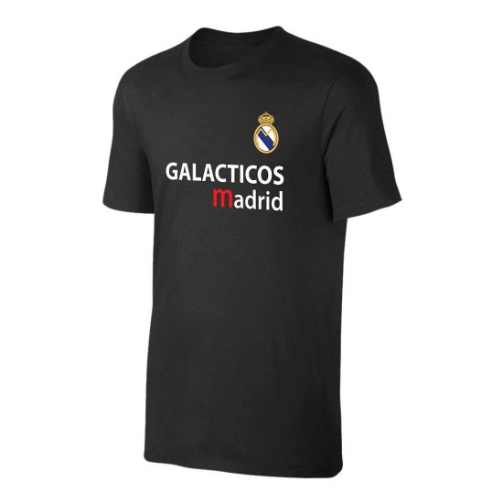 Ρεάλ μπλουζάκι 'GALACTICOS' ΡΑΜΟΣ, μαύρο