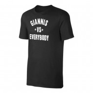 Μπακς μπλουζάκι "GIANNIS vs EVERYBODY", μαύρο