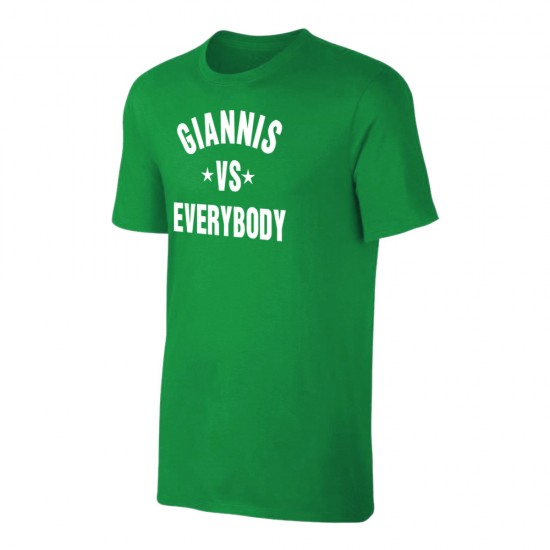 Bucks "GIANNIS vs EVERYBODY" t-shirt, green