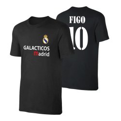 Ρεάλ μπλουζάκι 'GALACTICOS' ΦΙΓΚΟ, μαύρο