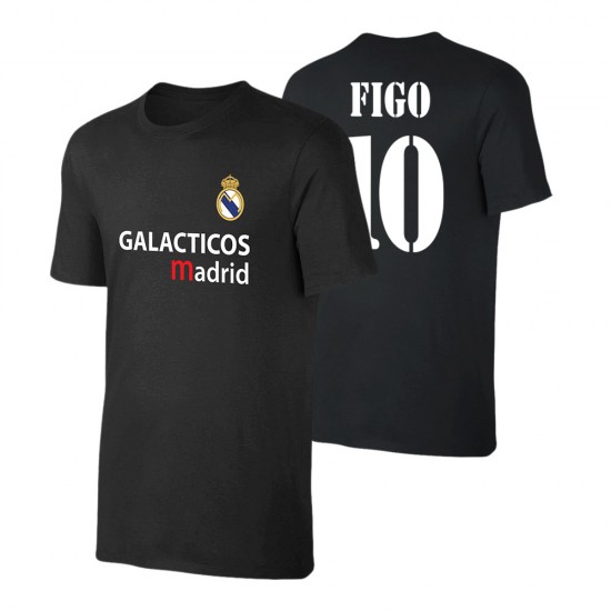 Ρεάλ μπλουζάκι 'GALACTICOS' ΦΙΓΚΟ, μαύρο