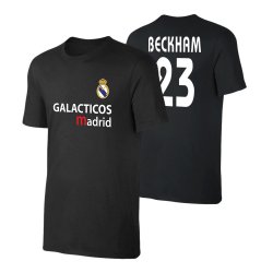 Ρεάλ μπλουζάκι 'GALACTICOS' ΜΠΕΚΑΜ, μαύρο