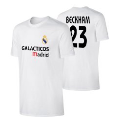Ρεάλ μπλουζάκι 'GALACTICOS' ΜΠΕΚΑΜ, λευκό