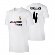 Ρεάλ μπλουζάκι 'GALACTICOS' ΡΑΜΟΣ, λευκό