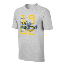 Ρεάλ μπλουζάκι 'HALA MADRID 1902' , γκρι