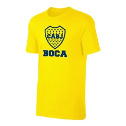 Μπόκα μπλουζάκι 'Emblem19' ΝΤΕ ΡΟΣΙ, κίτρινο