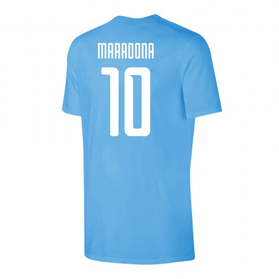 Napoli Target t-shirt MARADONA, light blue