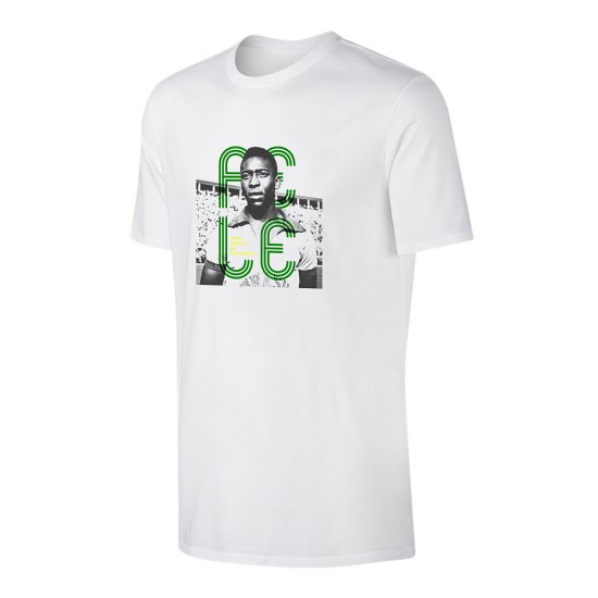 Pele 'PORTRAIT' t-shirt, white