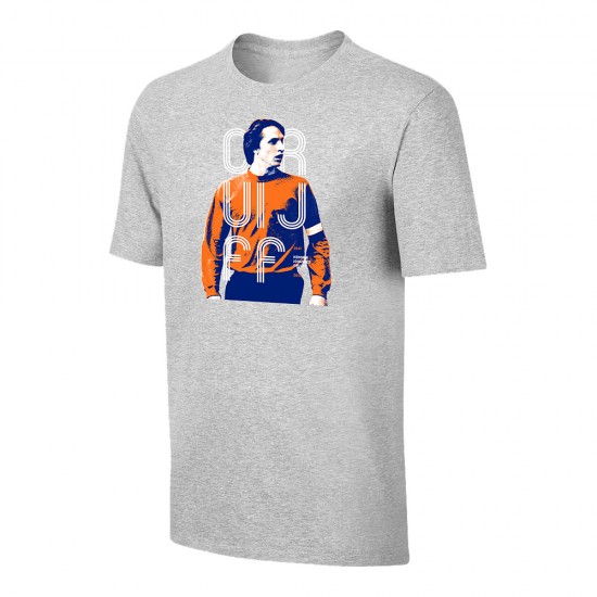 Cruijff 'PORTRAIT' t-shirt, grey