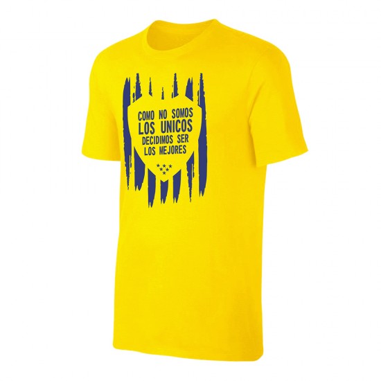 Μπόκα μπλουζάκι 'LOS UNICOS', κίτρινο