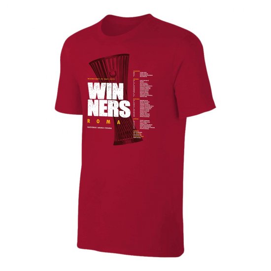 Roma 'ConfL Winners 2022' t-shirt, crimson