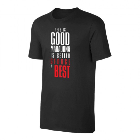 George Best Good,Better,BEST t-shirt, white