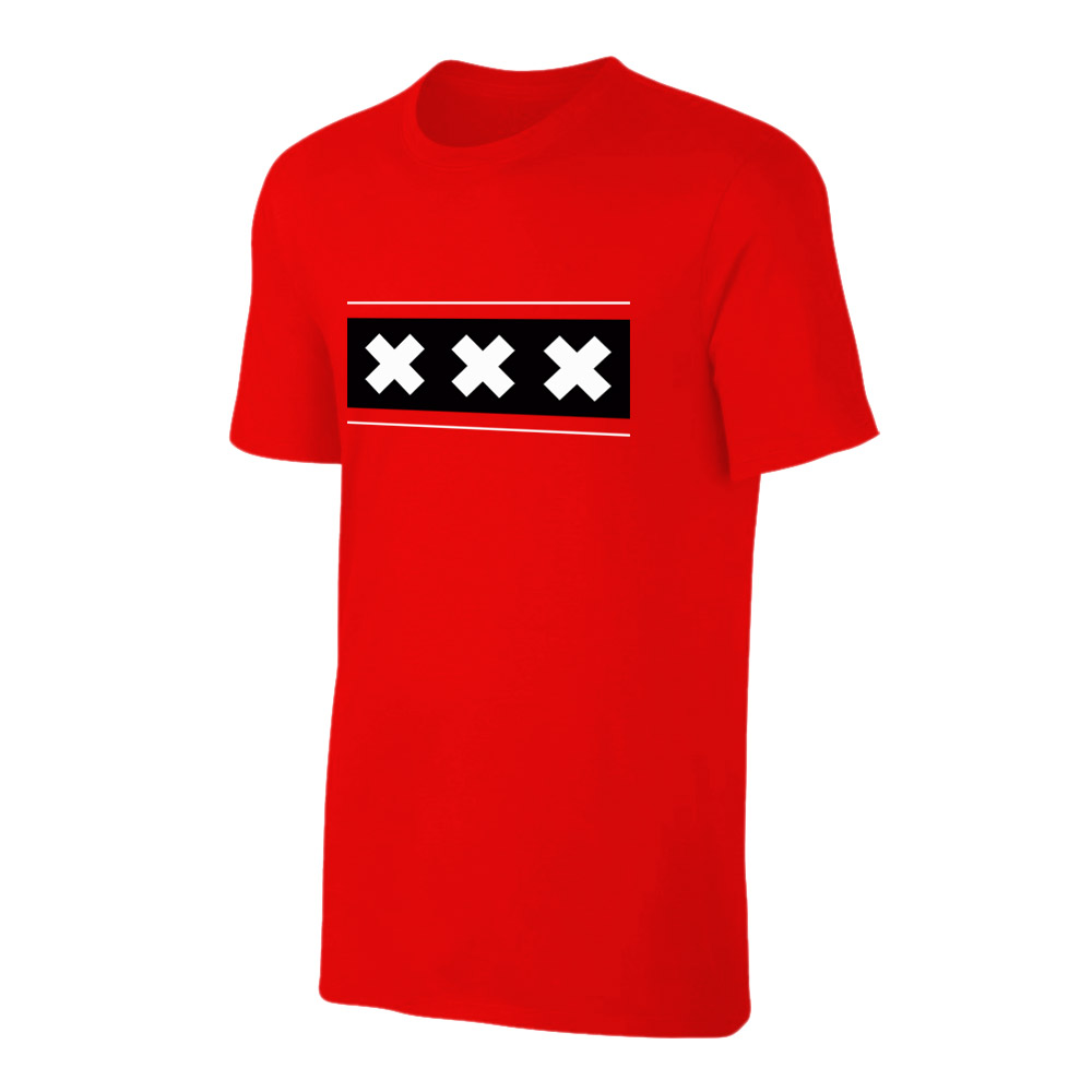 Amsterdam 'Triple X' t-shirt, red