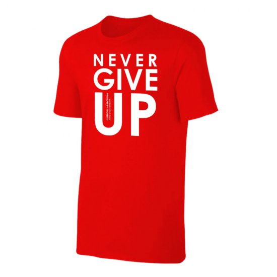 Liverpool 'Never Give UP' t-shirt, red