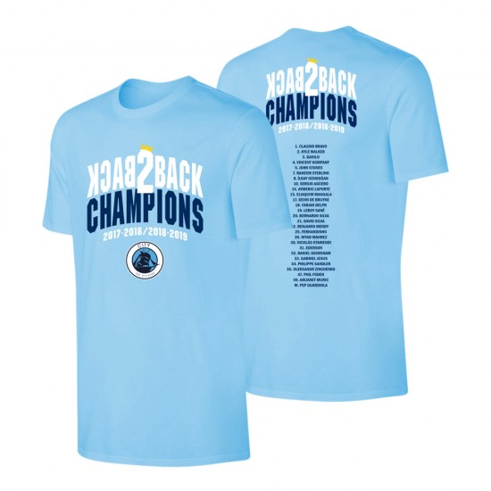 Σίτι μπλουζάκι 'Back2Back CHAMPIONS', ανοιχτό μπλε