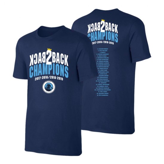 Σίτι μπλουζάκι 'Back2Back CHAMPIONS', σκούρο μπλε