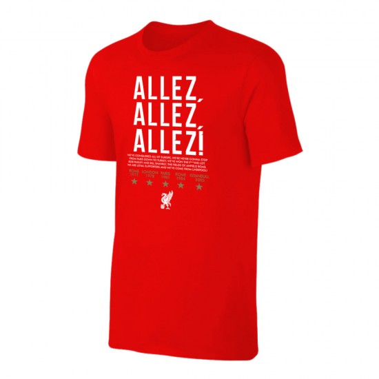 Liverpool 'Allez, Allez, Allez!' t-shirt, red