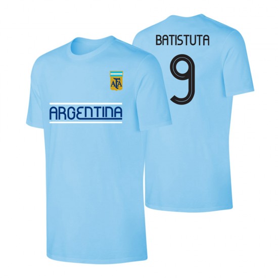 Argentina CA2019 'Qualifiers' t-shirt BATISTUTA, light blue