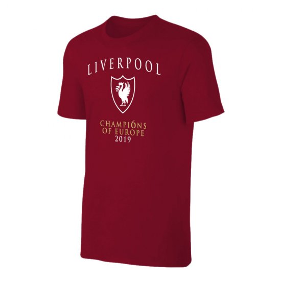 Liverpool 'CHAMPI6NS' t-shirt, crimson