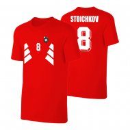 Bulgaria retro t-shirt STOICHKOV, red