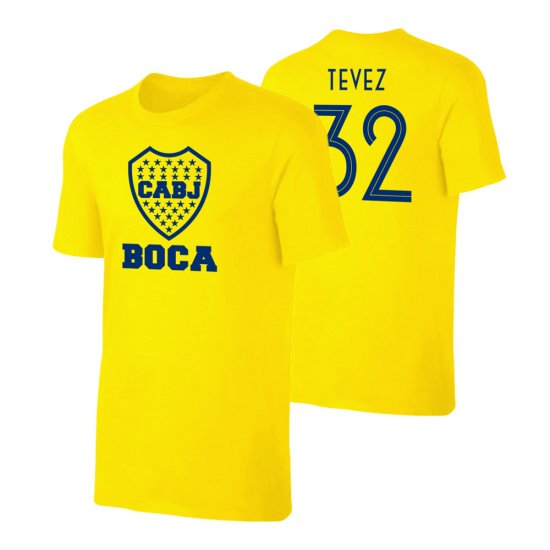 Boca 'Emblem19' t-shirt TEVEZ, yellow