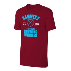 Γουέστ Χαμ μπλουζάκι 'Est.1895, βυσσινί