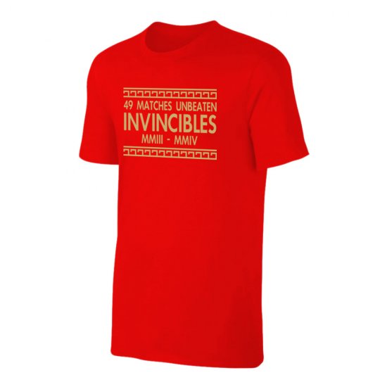 Άρσεναλ μπλουζάκι "The Invincibles 49 Unbeaten", κόκκινο