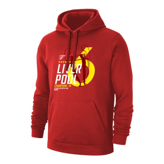 Liverpool CL19 'Champions' footer with hood, red
