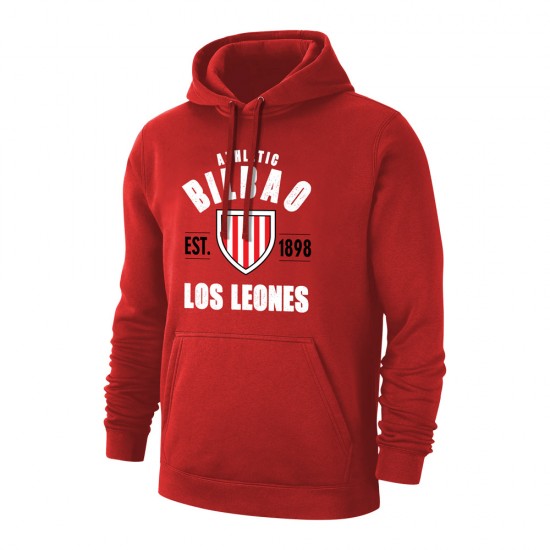 Athletic Bilbao 'Est.1898' footer with hood, red