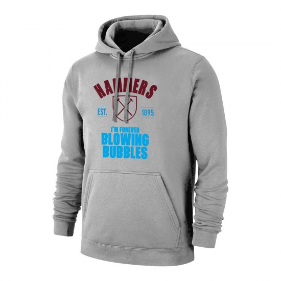 West Ham 'Est.1895' footer with hood, grey