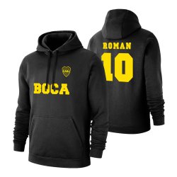 Μπόκα φούτερ με κουκούλα 'Text' ΡΟΜΑΝ, μαύρο