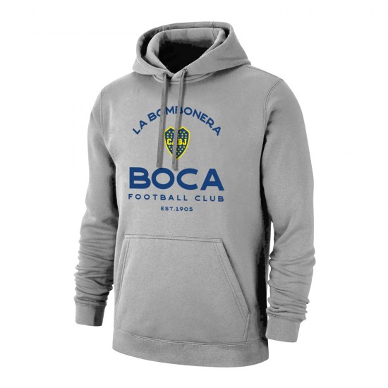 Boca "Estadio" footer with hood, grey