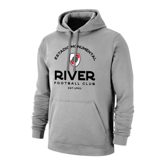 River Plate 'Estadio' footer with hood, grey