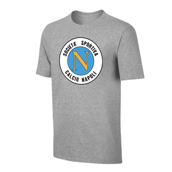 Napoli 'Retro Logo' t-shirt, grey