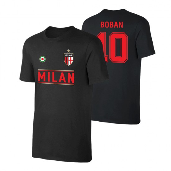 Milan 'Team' t-shirt BOBAN, black