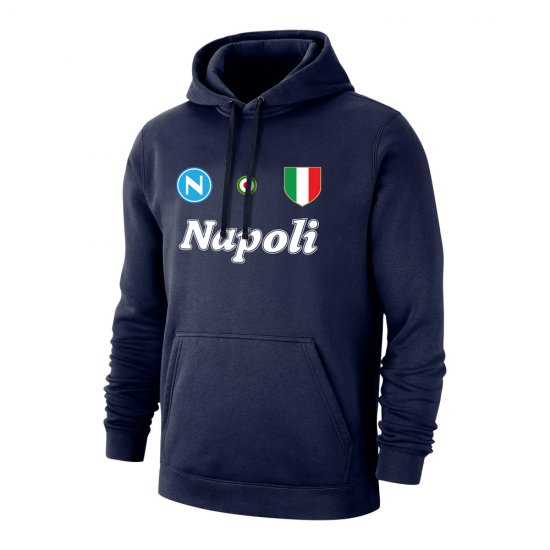 Napoli 'Vintage 86/87' footer with hood, dark blue