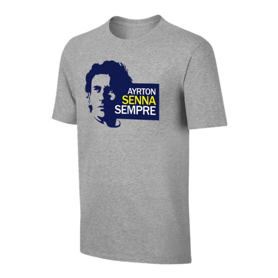 Ayrton Senna 'Sempre' t-shirt, grey
