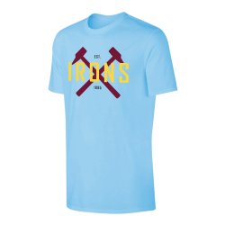 Γουέστ Χαμ μπλουζάκι 'IRONS, ανοιχτό μπλε